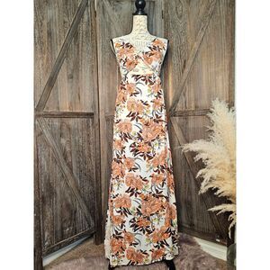 Maaji NWT Cremon Aurora Tropical Floral Long Dress Cover-up Small